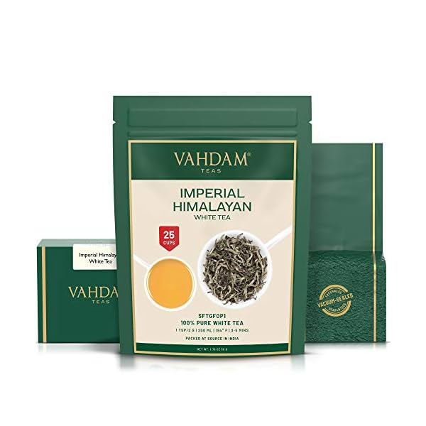 VAHDAM, Himalaya WeiÃer Tee Lose BlÃ¤tter (50g) Premium QualitÃ¤t | 100% Reiner | WeiÃer Tee Lose Mit Blattknospen, Verpackt In Indien – Bild 6