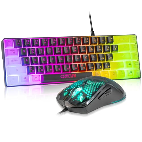 CHONCHOW 60% RGB Gaming Keyboard and Mouse Combo