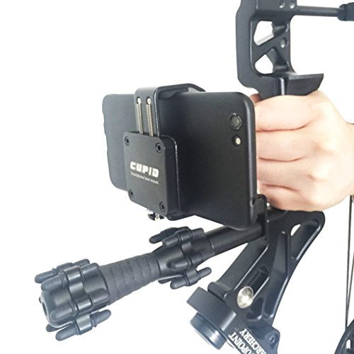 Bow Phone Mount for the Use of Camera of iPhone, Samsung, GoPro Smartphone Bow Holder Accessory Photos and Video Archery Hunting Moment Outdoor Compound Bow Hunting Phone bracket (Best Gopro For Hunting)