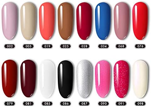 GUANLIAN WiRinef One Step Gel Nail Polish Pen Set 16 Colors 3 in 1 Nail Art Kit for Women Girls