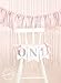 Pink and Silver First Birthday High Chair Banner With Bows