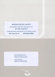 Annales de CAPET, économie et gestion administrative et de CAPLP, communication administrative et bureautique