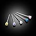 Anself 5pcs 2.35mm Professional Nail Art Drill Bit Random color Nail Drill Cleaning Brush Manicure Accessories