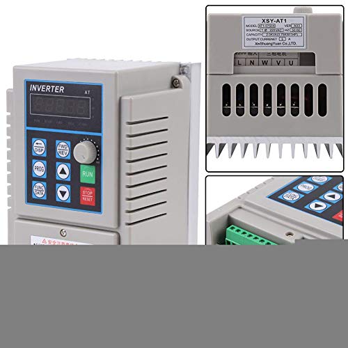 Variable Frequency Drive, 1Pc Ac 220V 0.75Kw Practical Digital Display Variable Frequency Drive VFD Speed Controller Inverter Single Phrase