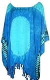 Cool Kaftans BOHO Ladies Funky Urban Blouse Top Beach Poncho 14 – 34 – Blue – XXL Cool Kaftans, Online Clothing Store