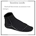Water Socks Neoprene Socks Beach Booties Shoes 3mm Glued Blind Stitched Anti-Slip Wetsuit Boots Fin Swim Socks for Water Sports Outdoor Activities Home Slippers (3mm Low Cut/black2, M)