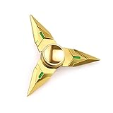 Darts Tri-Spinner Fidget Spinner Fidgeted Cube Spinner Toys Helps Focusing Fidget Toy Gold Fidget Metal Spinner Tri-Spinner Fidget Naruto Shuriken Spinner Toys Kids toys(Gold)