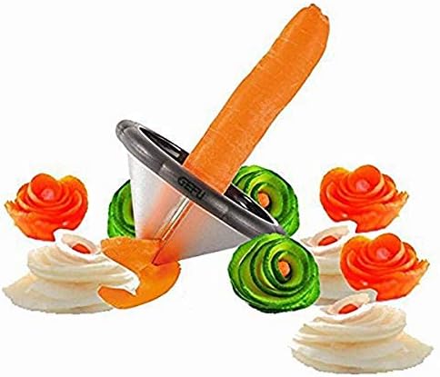 Stainless Steel Creative Kitchen Fruits Vegetable Carrot Cucumber Fancy Slicer Carving Knife Peeler