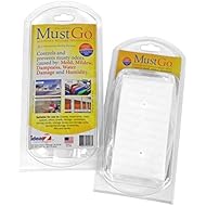 MustGo Odor Eliminator Solid Bar - Controls and Prevents Damp, Musty, Mildew Odors in Closets, Basements, Attics and Storage Units - Unscented (2 Pack)