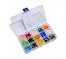 LK-CRAFTS Wholesale Lot 300pcs Bicone (Similar Cut #5328/5301) 8mm Crystal Beads 15 Colors with Storage Box #1