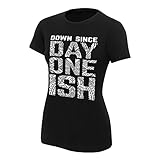 WWE The Usos Down Since Day One Ish Women's T-Shirt Black Large