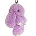 DJHbuy Cute Rex Rabbit Fur Fluffy Bunny Pompom Ball Doll Keychain Car Bag Keyring