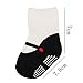 HSELL 6 Pairs Mary Jane Socks for Baby Girls Grips Non Skid Cotton Ballet Socks