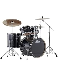 Pearl EXX725S/C 5-Piece Export New Fusion Drum Set with Hardware - Jet Black