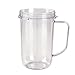 2pcs 16oz Magic Bullet On The Go Cups with Mugs & Lip Ring Replacement Part Original