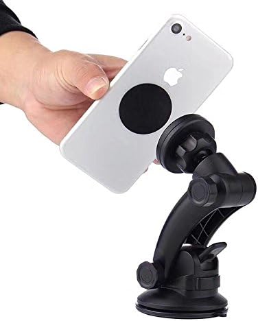 Magnetic Car Phone Mount for Windshield and Dashboard with Strong Grip Suction Cup,Universal Car Mount Holder for iPhone X 8/8s 7 7 Plus 6s Plus 6s (Black)