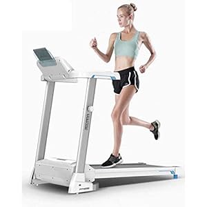 JINHH Folding Super Mute Walking Running, Bluetooth Electric Treadmill Damping, Jogging Running Machine with Blue Backlit LCD Display for Home Gym Cardio Fitness