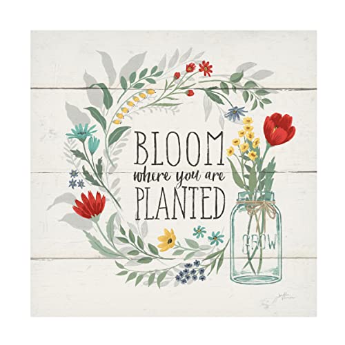 Trademark Fine Art 'Blooming Thoughts III' Canvas Art by Janelle Penner