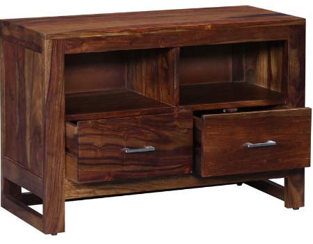 CK Handicrafts Sheesham Wood Entertainment Tv Unit for Living Room | Brown Finish