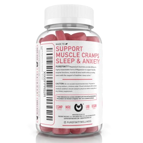 PUREFINITY Magnesium Gummies 600mg Magnesium Citrate Gummy for Stress