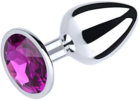 ShakeLady Purple Jeweled Beginners Anal Butt Plug,Anal Trainer Toys Sex Games Massager for Women Men
