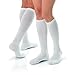 JOBST 110450 Athletic Knee 8-15 Closed Toe Sock, White, Medium