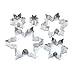 XYBAGS Snowflake Cookie Cutter Set - Stainless Steel Snowflake Shaped Cookie Candy Food Molds - 5 Piece