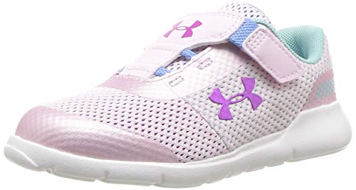 Under Armour Girls' Infant Surge RN Sneaker Red (601)/Strobe 9K M US Toddler