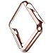 Apple Watch Band, Creazy Stainless Steel Strap Watch Band+Adapter+Case Cover for Apple Watch 42mm (Rose Gold)