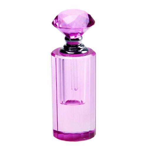 H&D 6ml Slim Crystal Empty Refillable Perfume Bottle (purple)