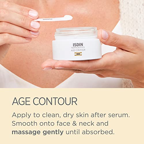 ISDIN Age Contour Face and Neck AntiAging Benefits Cream, Moisturizing