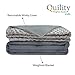 Quility Weighted Blanket for Kids - 7 LB Kids Weighted Blanket for Cooling & Heating - 100% Cotton Blanket w/ Glass Beads, Machine Washable - 41