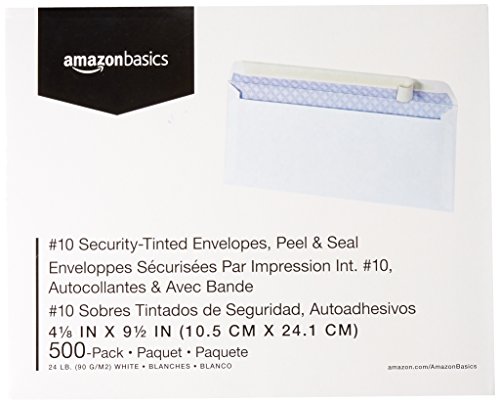 3 AmazonBasics+Security+Tinted+Envelope+White+500+Pack