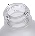 1 oz / 30 ml Frosted Clear Glass Boston Round Bottle with Black Treatment Pump (24 Pack) + Funnel