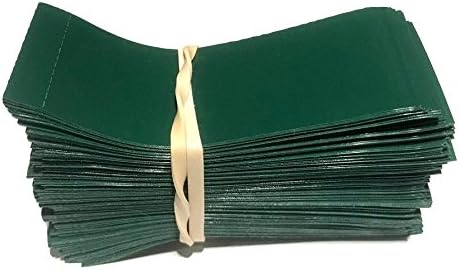 66 x 25 mm Green Perforated Shrink Band for Growler Bottles, Pharmaceutical Bottles, Gallon Jugs, Honey Bottles, and More. [Compatible Diameter Range: 32 mm – 38 mm] Pack of 250