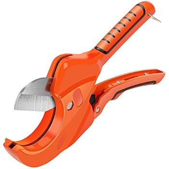 AIRAJ PVC Cutter 2-1/2 in, Ratchet-type Pipe Cutter for Cutting PVC PPR Plastic Hoses and Plumbing Pipes Suitable for Electrician and Woodworking Tools