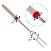 Marshmallow Roasting Smores Sticks,32-inch Extendable Sturdy Stainless Steel Roasting Forks for BBQ,Campfire,Hot Dog,Telescoping Camping Accessories Stove Fork,Safe for Kids,8 Sticks with Storage Bag