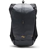 Peak Design Outdoor Backpack 25L, Black, Compact and Lightweight Frameless Daypack, Ultra Cinch Roll-Top Design, Ideal for Da