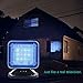 WALI Dummy Fake Security Tv Light LED Simulator with Power Adapter Timer Sensor Crime Prevention (FTVP001), Black