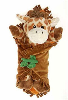 Fiesta Toys 11" Giraffe Blanket Babies Plush Stuffed Animal Toy