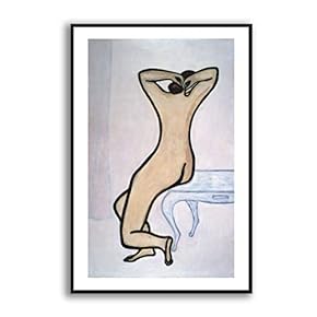 Framed Canvas Wall Art for Living Room, Bedroom Sexy Girls by Sanyu Canvas Prints for Modern Home Decoration Ready to Hang - 16"x24" inches
