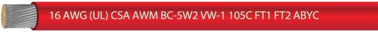 16 AWG (UL) Marine Grade Tinned Copper Boat Wire 600 Volts - Red - 100 Feet - Made in USA : Sports & Outdoors