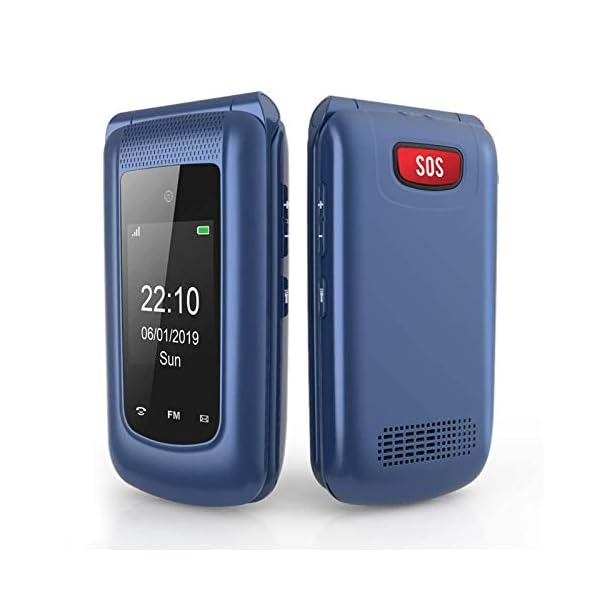 Uleway-Big-Button-Mobile-Phone-for-Elderly-Dual-Sim-Free-Flip-Phone-UnlockedBasic-Mobile-Phone-with-SOS-Button-Loud-Speaker-for-Senior2G-Blue uleway Big Button Mobile Phone for Elderly, Pay As You Go Flip Phone, Unlocked Basic Phone with SOS Emergency Button…