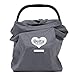 Delta Children Car Seat Gate Check Bag | Universal Fit | Durable, Waterproof Nylon Travel Bag with Shoulder Strap| Protects Car Seat from Dirt, Wear and Tear (Grey)