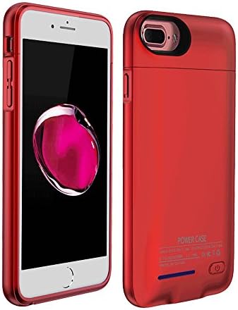 Leaber 3000mAh Battery Case For Both Iphone 7(S) and Iphone 6(S) 4.7" Portable Charger Case Slim Protective Case External Battery Rechargeable Backup Case (Red)