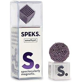 Speks Magnetic Balls - Luxe Amethyst Set of 512 (2.5mm) - Fun Stress Relief Desk Toy for Adults - Mashable Smashable Buildable