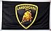 Cayyon Lamborghini Flag Banner 3x5 ft Black Banner