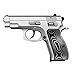 Cool Hand G10 Grips for CZ 75/85 Compact, CZ P-01, P100, C100, T100, PCR, CZ 75 D, Screws Included, Palm Swell Back Style, White/Black G10, H6C-T-22