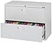 Sandusky 600 Dove Gray Steel Lateral File Cabinet, 2 Drawers, 28-3/8