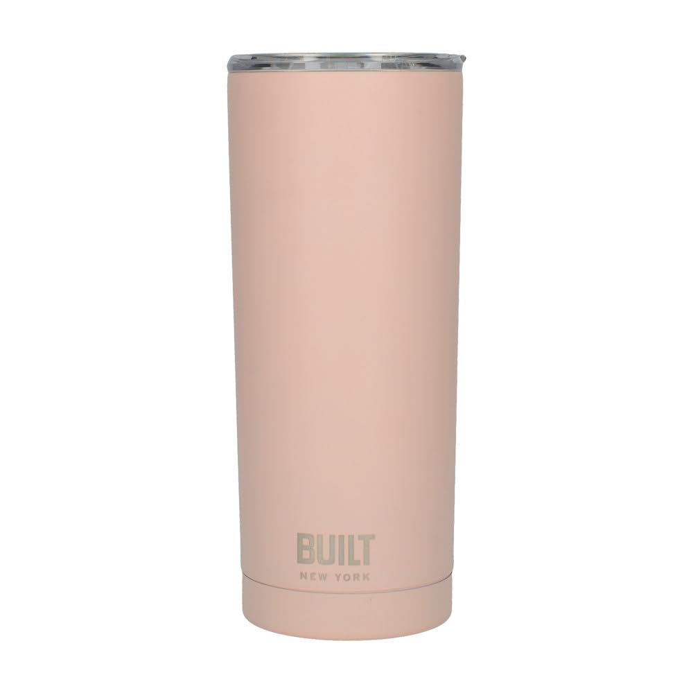 Built 5226850 Insulated Travel Mug/Vacuum Flask, Stainless Steel, 565 ml (20 oz) - Pale Pink